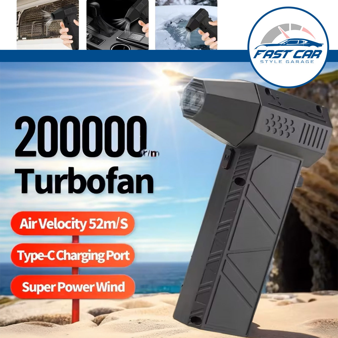 Soplador Ventilador de Aire Turbo X6 / Aspirador