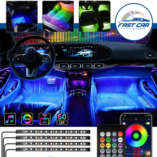 Tira Luces LED de neón interior Automóvil