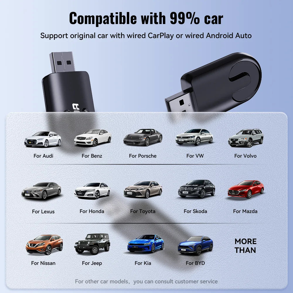 CarPlay / Android Auto Inalámbrico - Adaptador USB