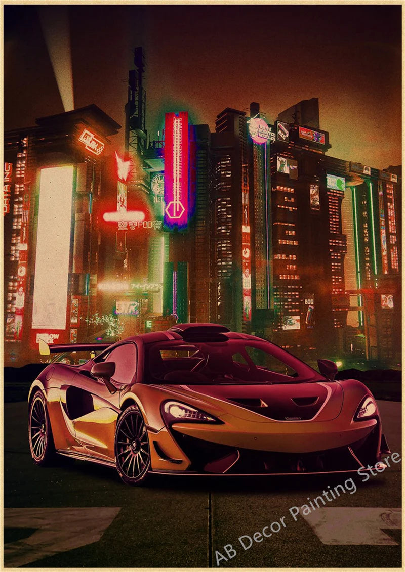 Póster JDM Estilo Vintage Retro 🏎️🔥