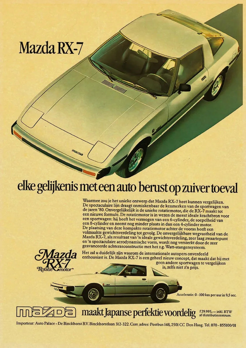Póster Retro Automóvil JDM Años 90 🔥🚗