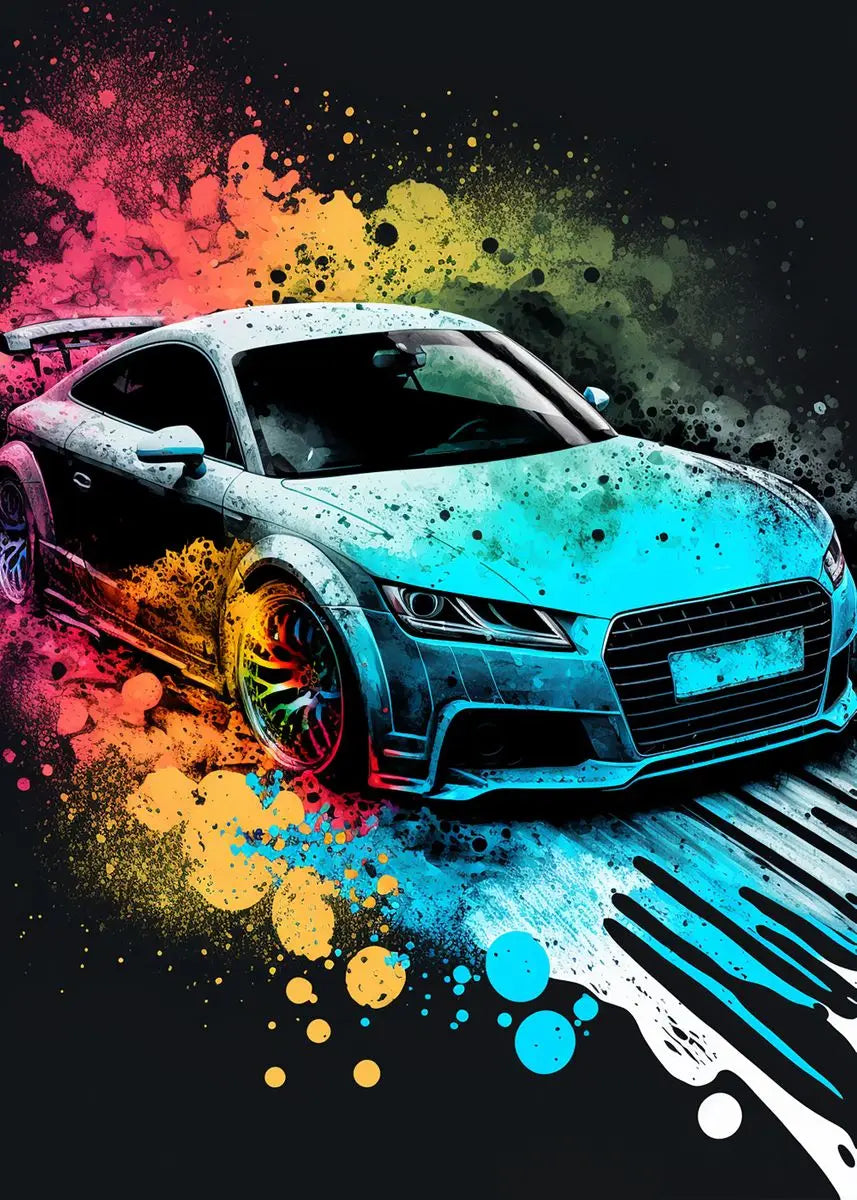 Pósters Vehículos - Estilo Pop Graffiti 🎨🚗