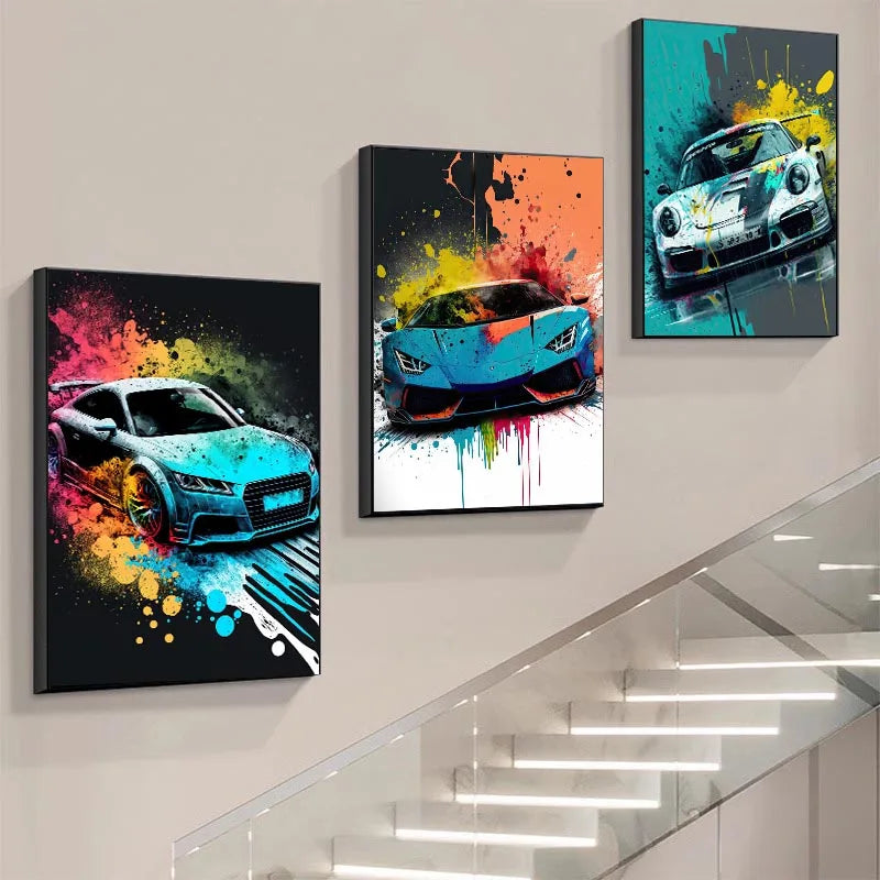 Pósters Vehículos - Estilo Pop Graffiti 🎨🚗