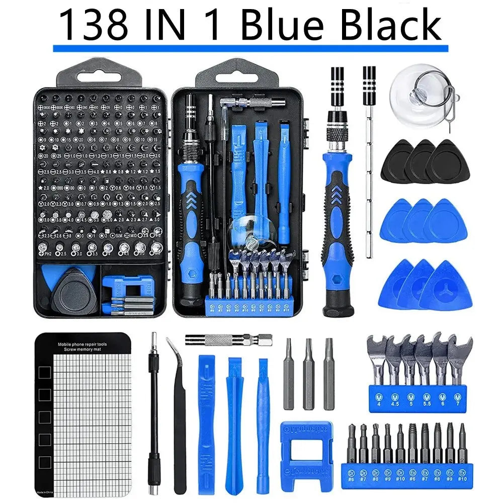 🛠️ Kit de Destornilladores de Precisión - 138 en 1