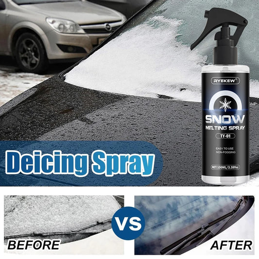 ❄️ Spray Descongelador de Coche – Derretimiento Instantáneo de Hielo y Nieve