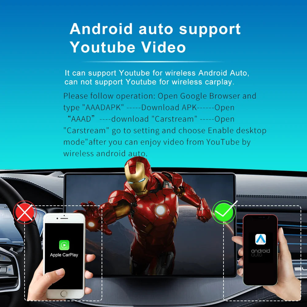 CarPlay / Android Auto Inalámbrico - Adaptador USB