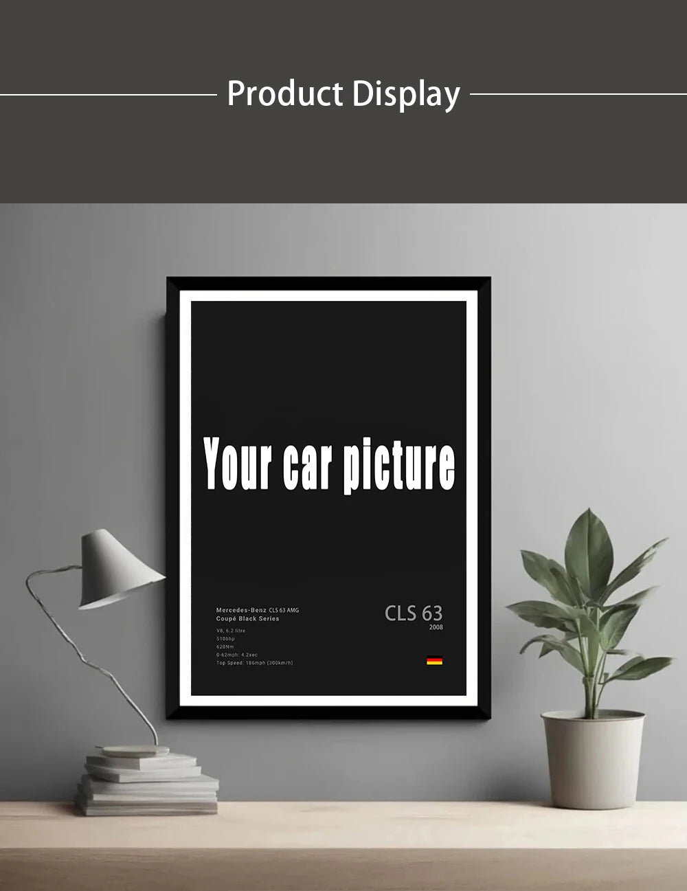 Tu Automóvil impreso en Póster - Cuadro Personalizado de Automóvil 🚗🎨