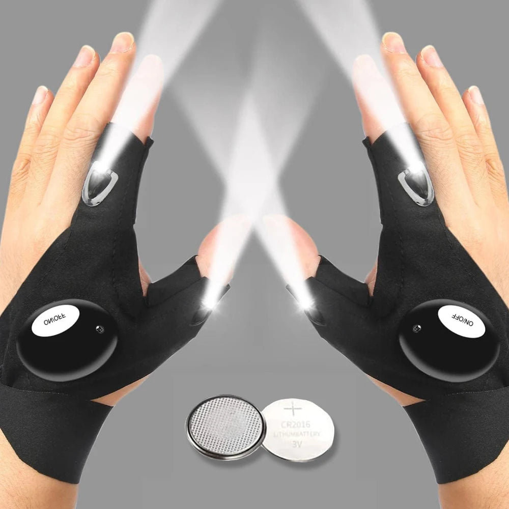 Guantes con iluminación LED