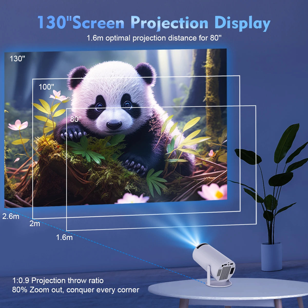 Proyector 4K UHD 1080p - HY300 Pro