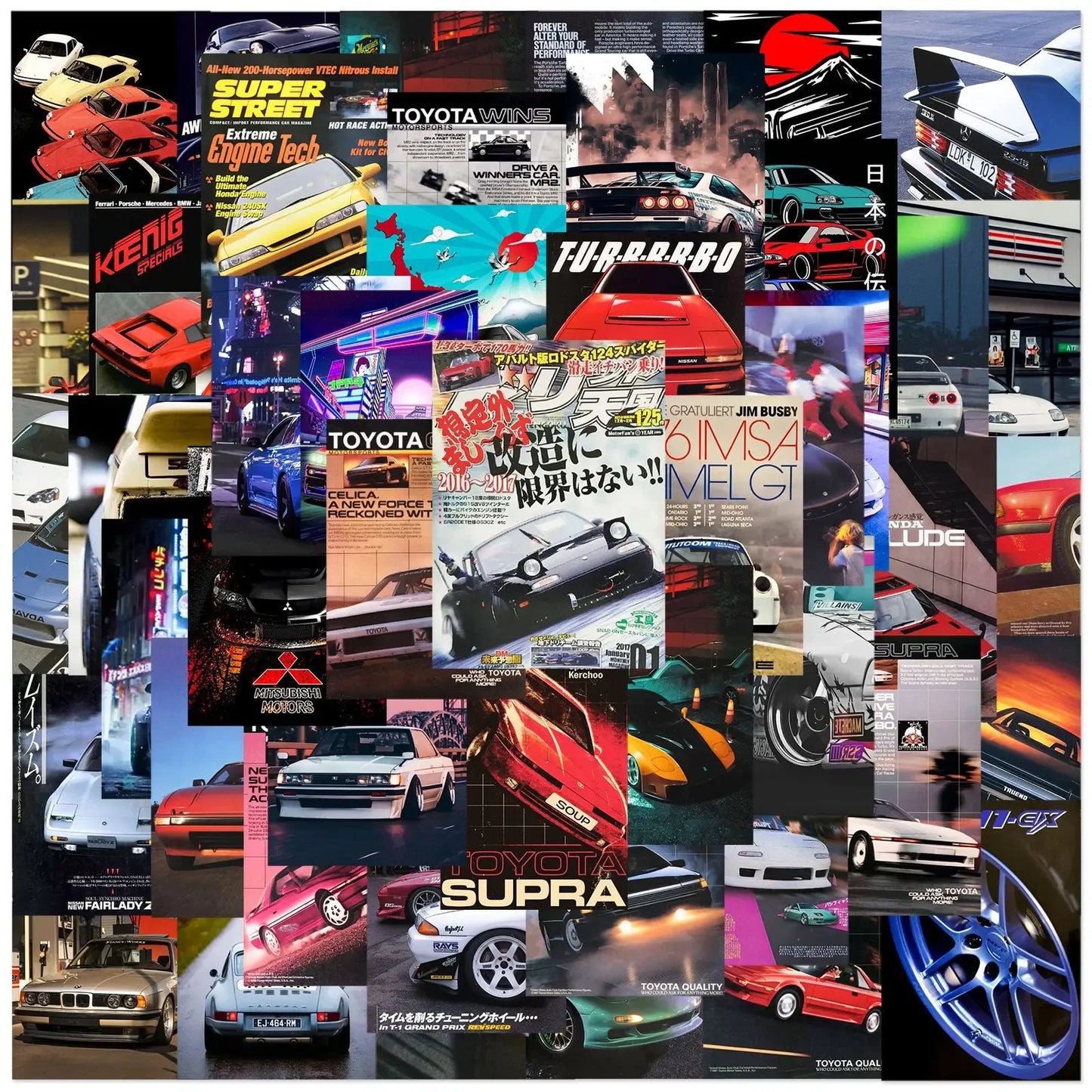 Pack de Stickers JDM & Cartoon 🚗💻