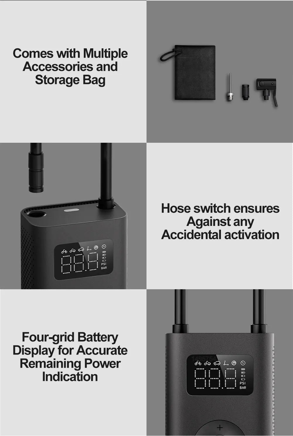 Compresor inflador de aire portátil inteligente - Xiaomi