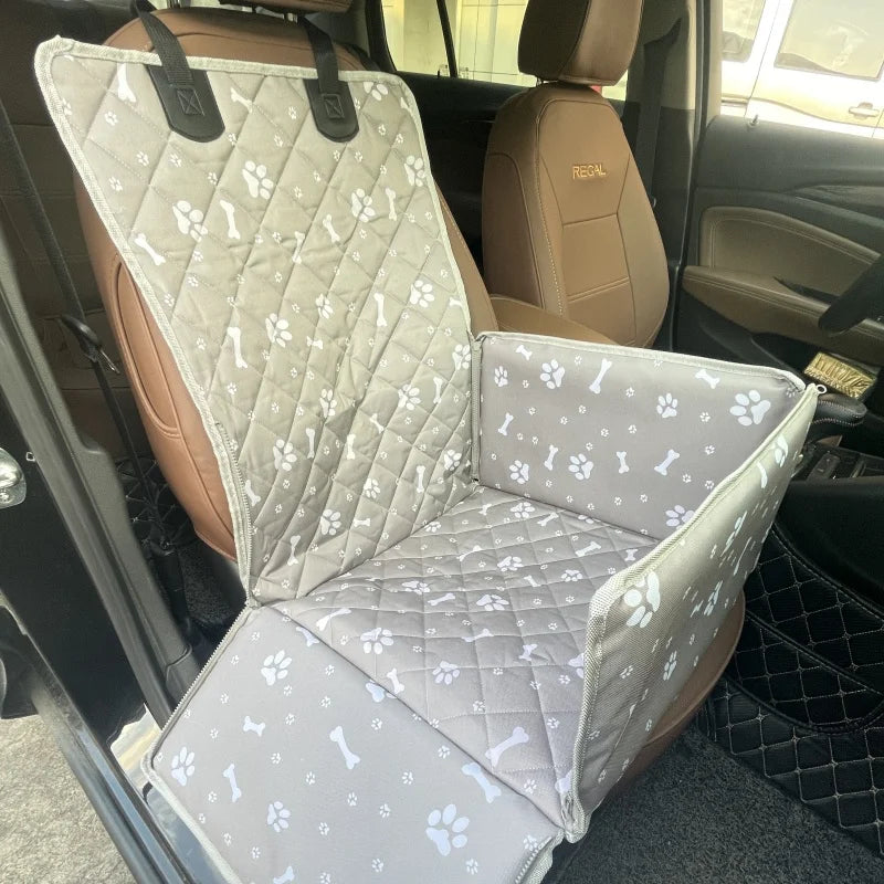 Transportín y cubierta de asiento impermeable mascotas - 2 en 1 🐶🚗