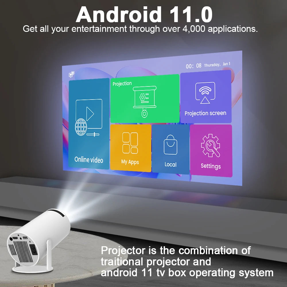 Proyector 4K UHD 1080p - HY300 Pro