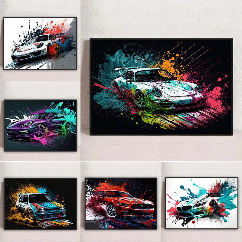 Pósters Vehículos - Estilo Pop Graffiti 🎨🚗