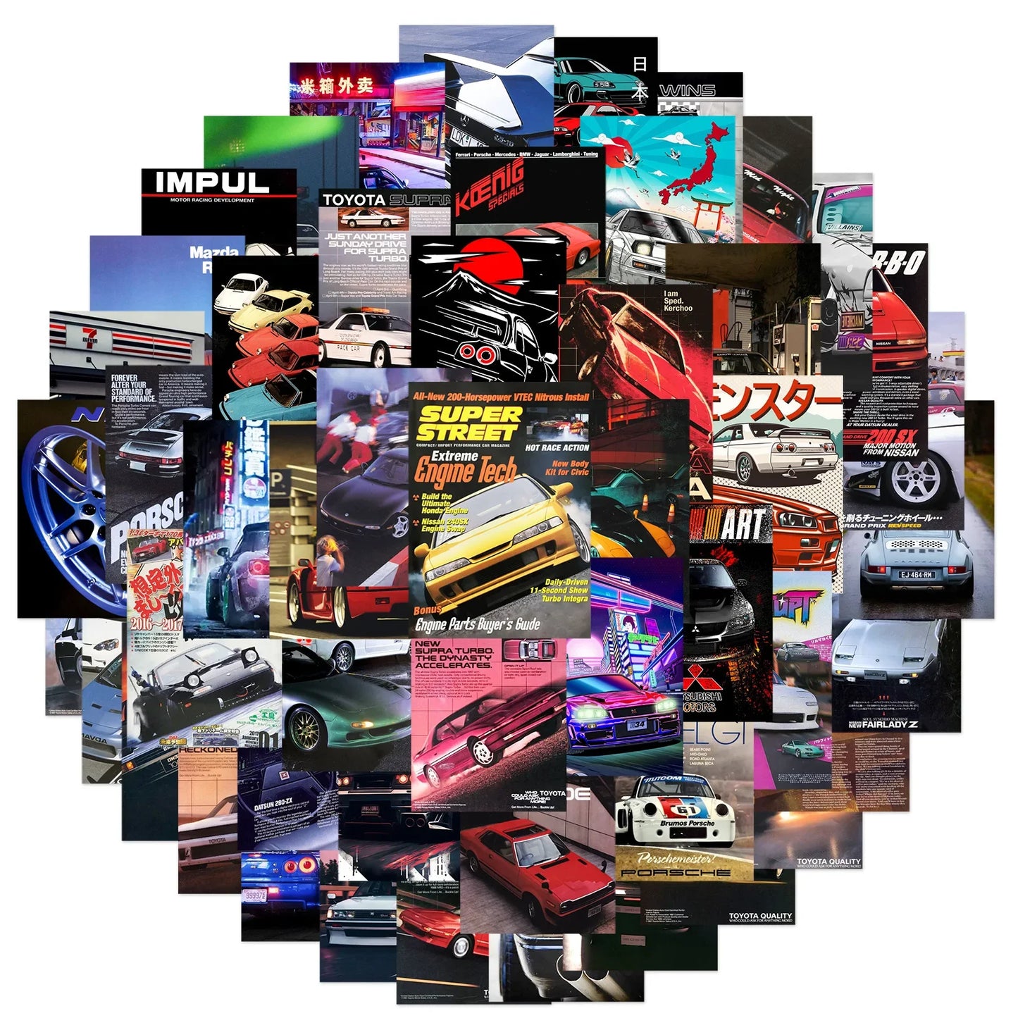 Pack de Stickers JDM & Cartoon 🚗💻
