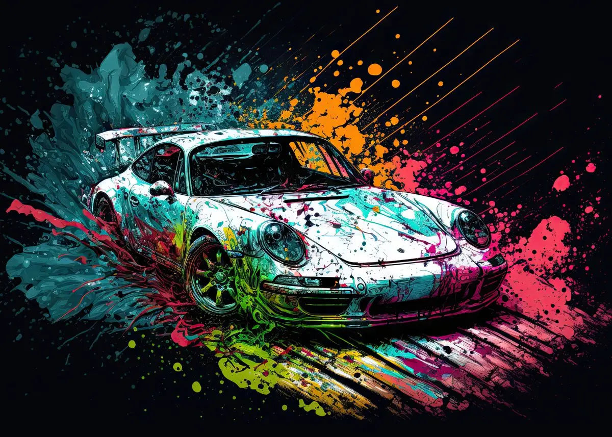 Pósters Vehículos - Estilo Pop Graffiti 🎨🚗