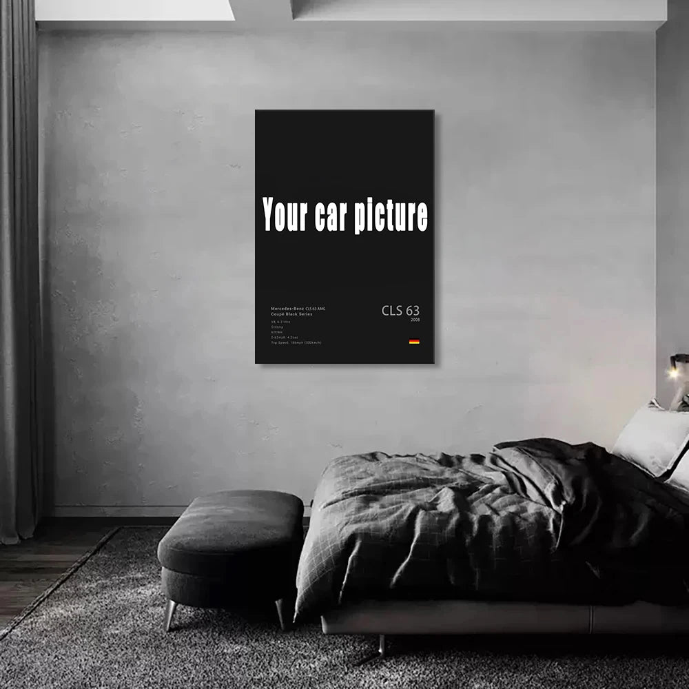 Tu Automóvil impreso en Póster - Cuadro Personalizado de Automóvil 🚗🎨