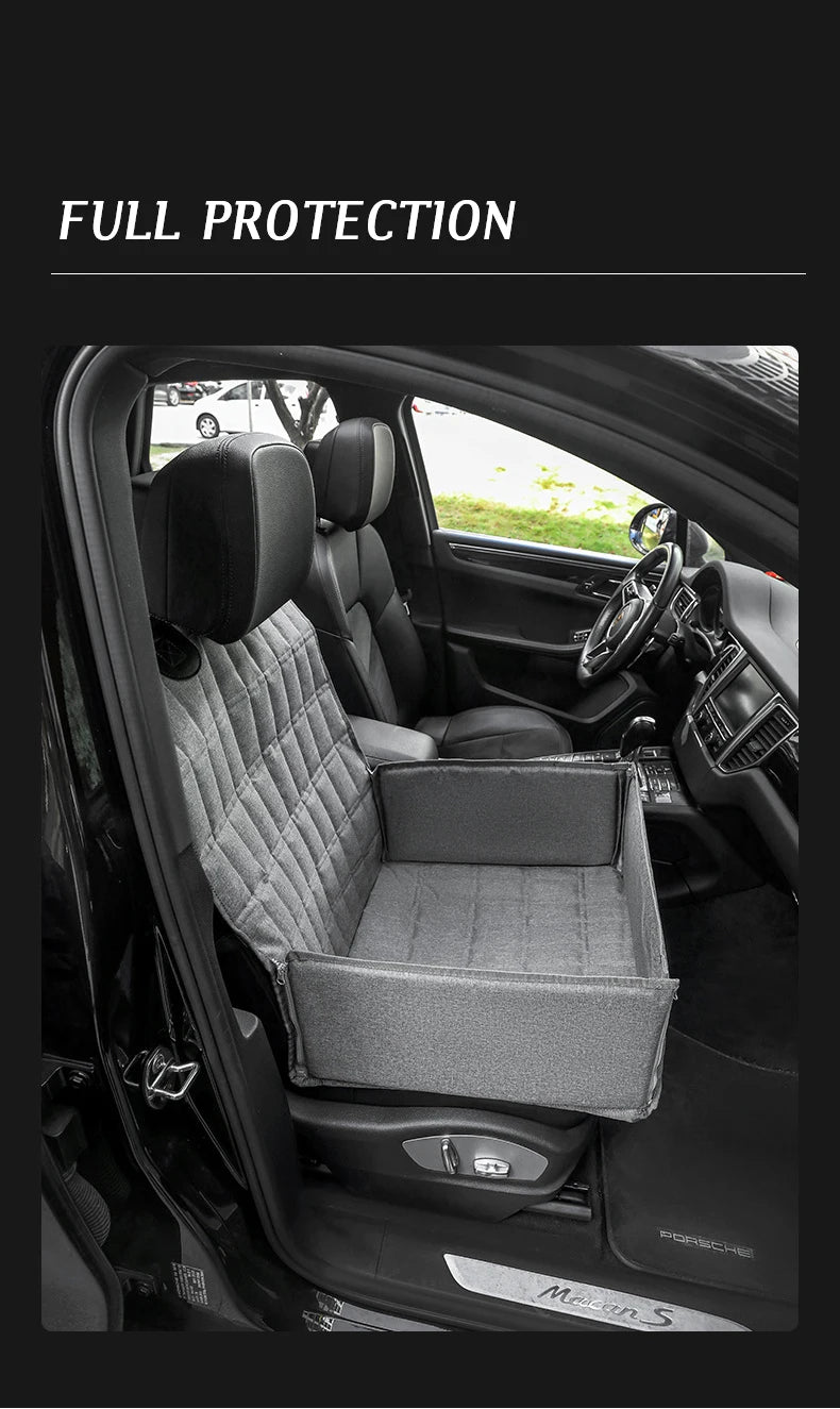 Transportín y cubierta de asiento impermeable mascotas - 2 en 1 🐶🚗