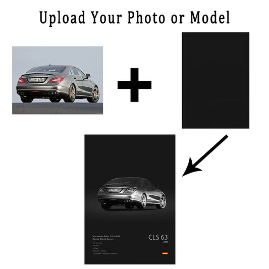 Tu Automóvil impreso en Póster - Cuadro Personalizado de Automóvil 🚗🎨