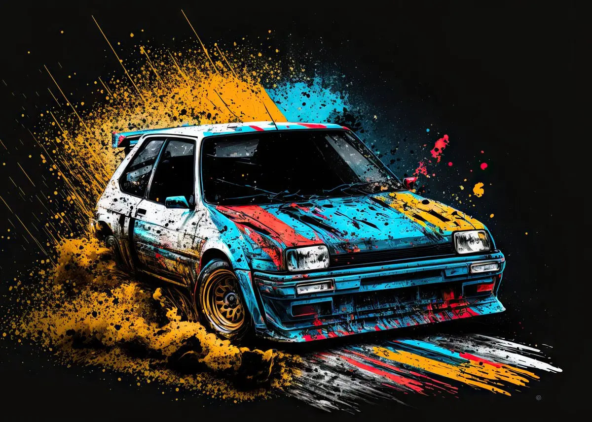 Pósters Vehículos - Estilo Pop Graffiti 🎨🚗