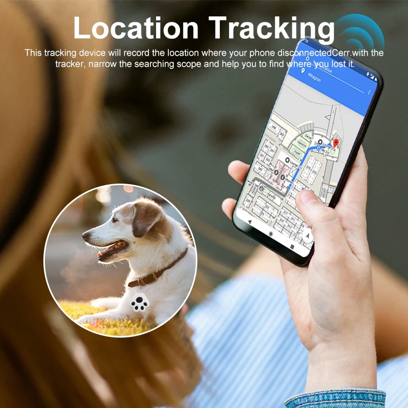 Mini Localizador GPS Bluetooth para mascotas