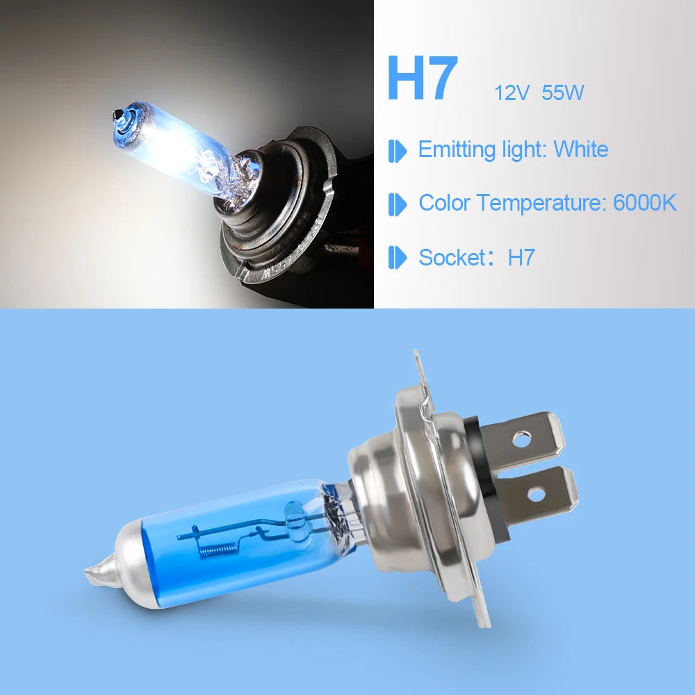 Bombilla H7 Luz blanca 6000k, 55W / 100W, 12V