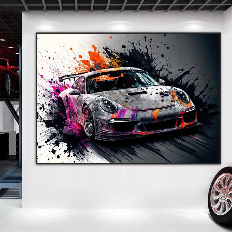 Pósters Vehículos - Estilo Pop Graffiti 🎨🚗