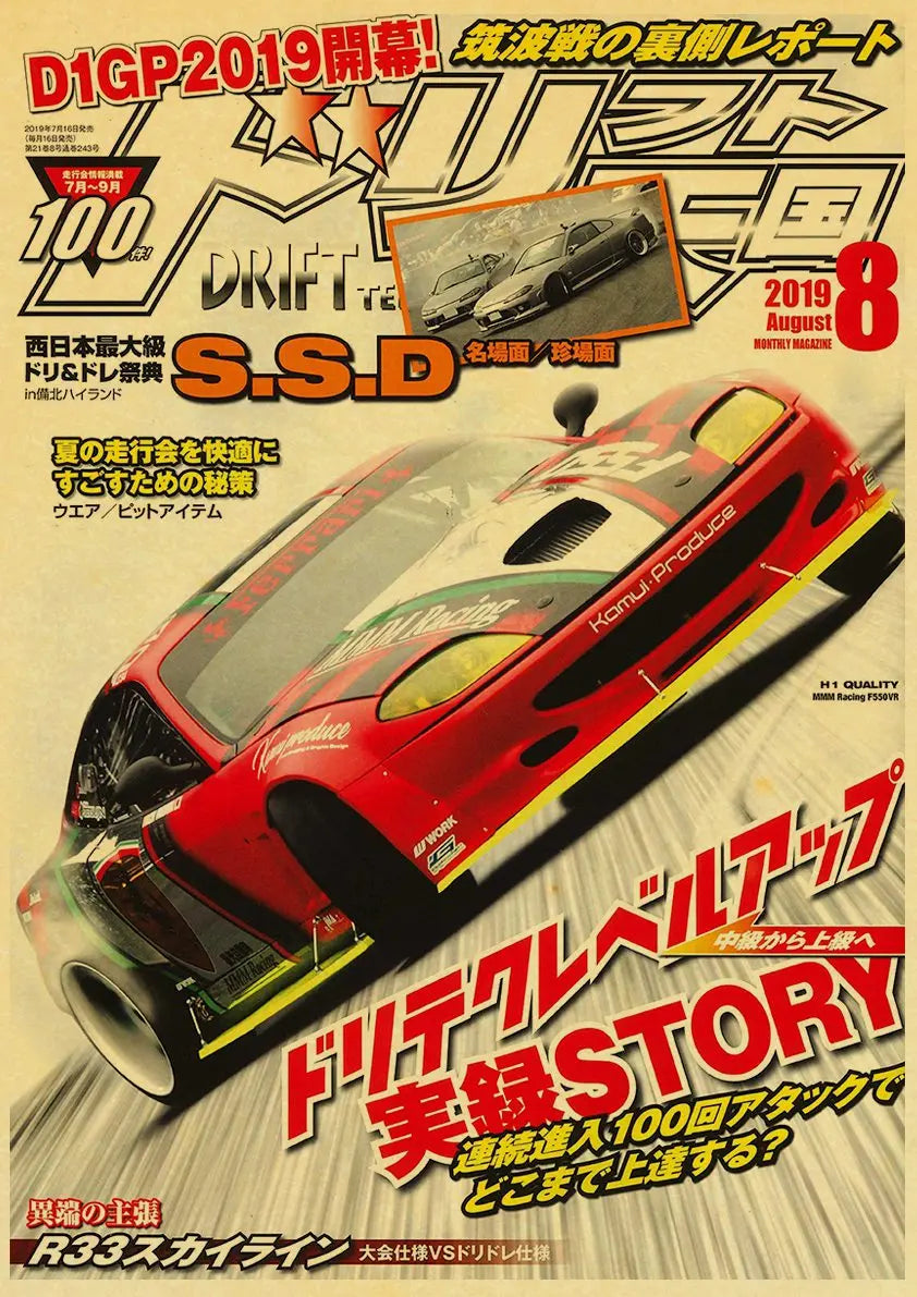 Póster Retro Automóvil JDM Años 90 🔥🚗