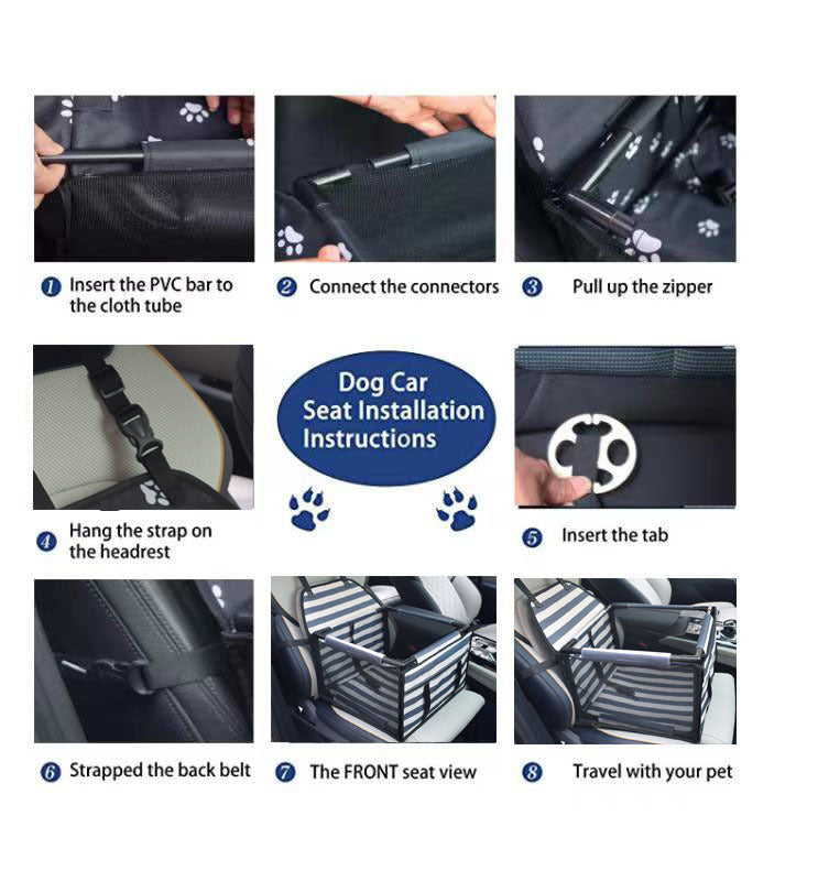 Funda de asiento y transportín mascotas - 2 en 1