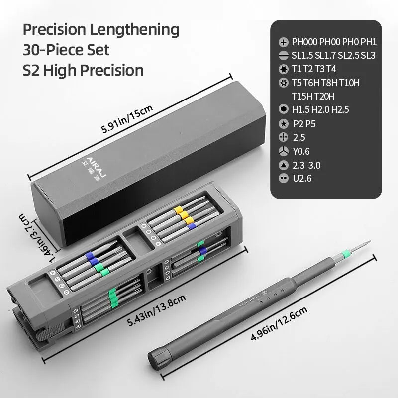 Juego de Destornilladores de Precisión 30/40 en 1 🔧
