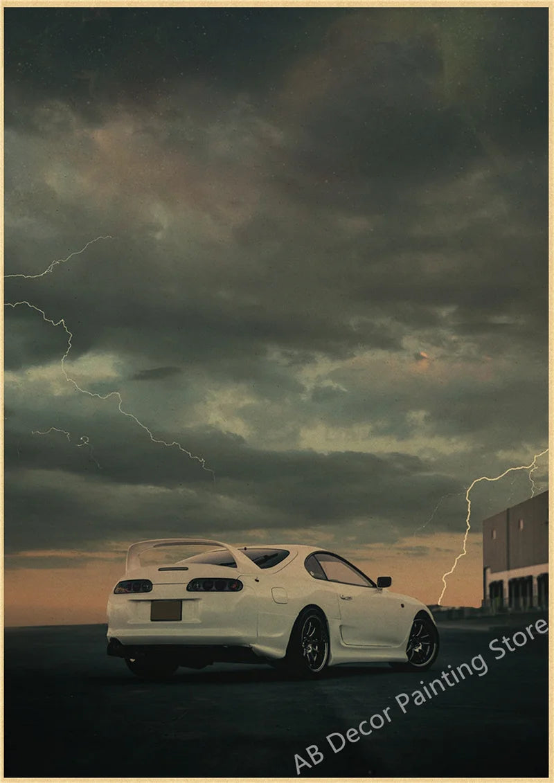Póster JDM Estilo Vintage Retro 🏎️🔥
