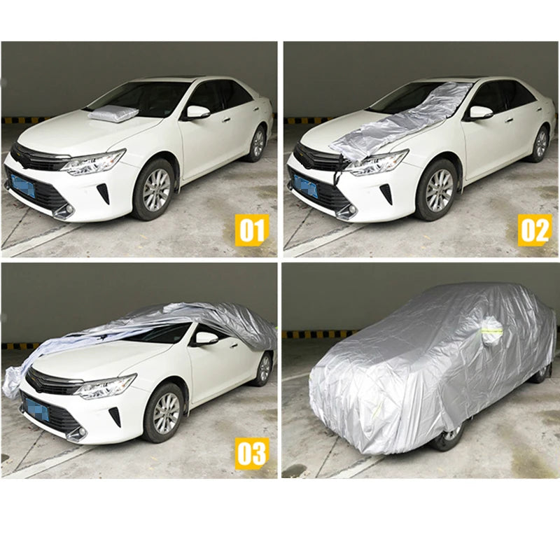 Cubierta Impermeable Automóvil para Exterior - Alta protección - Universal - Gris
