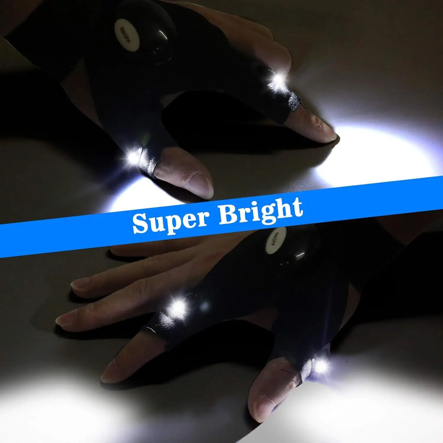 Guantes con iluminación LED