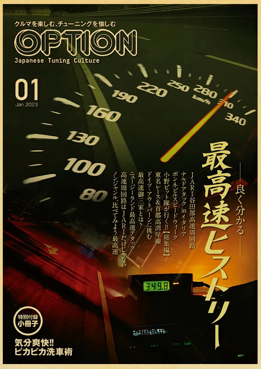 Póster Retro Automóvil JDM Años 90 🔥🚗