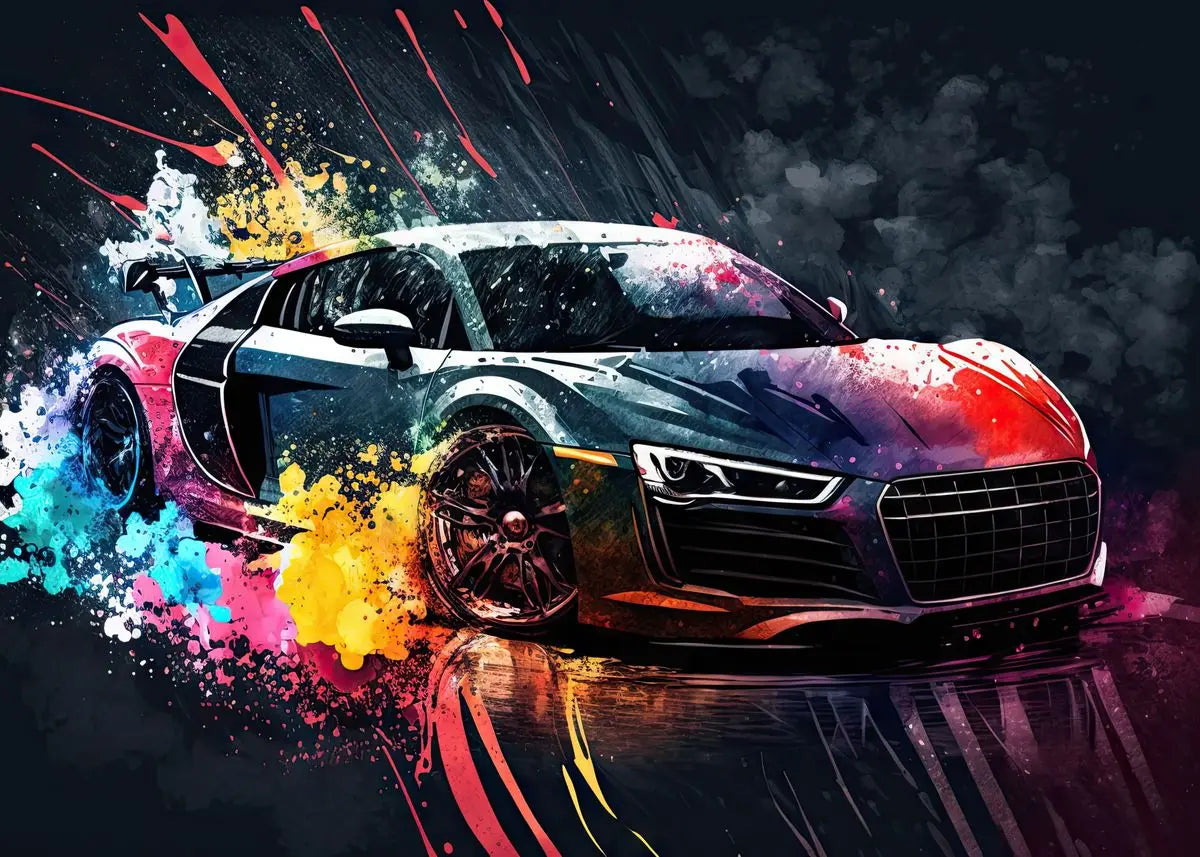 Pósters Vehículos - Estilo Pop Graffiti 🎨🚗