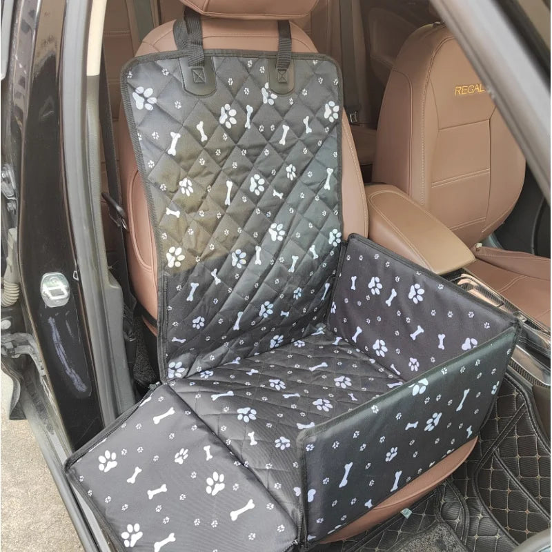 Transportín y cubierta de asiento impermeable mascotas - 2 en 1 🐶🚗
