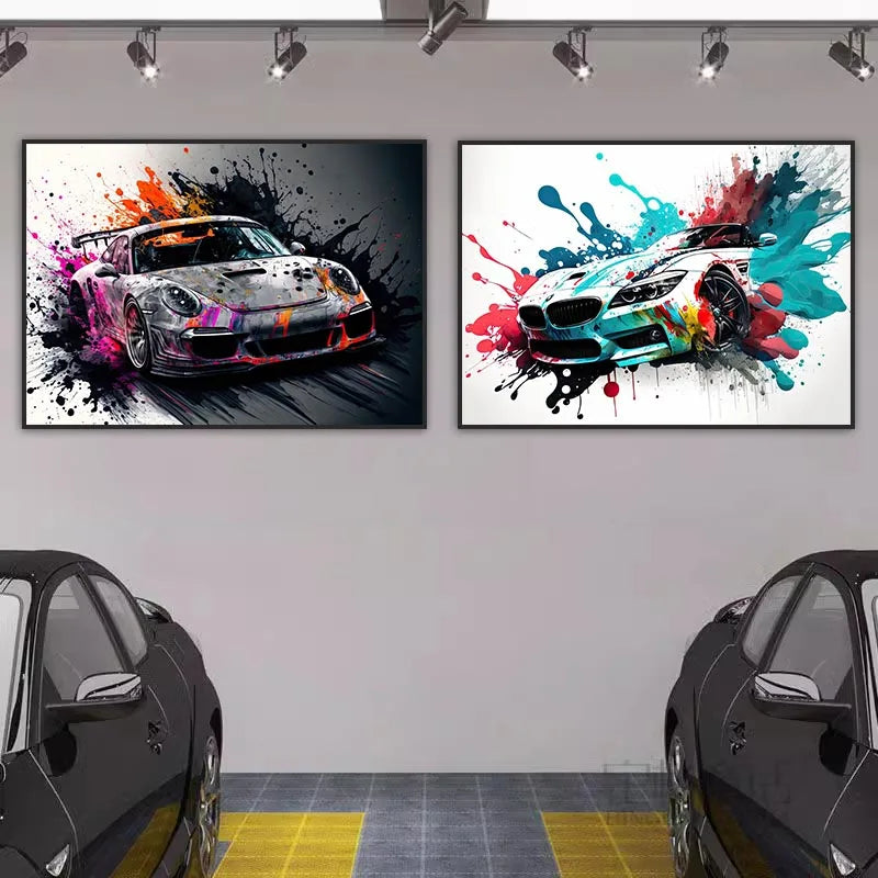 Pósters Vehículos - Estilo Pop Graffiti 🎨🚗