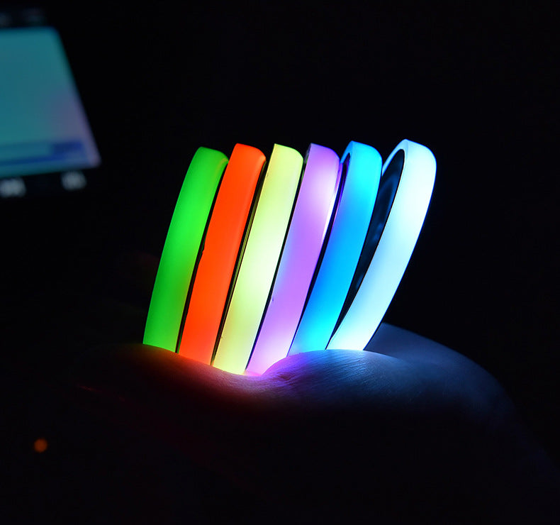 Posavasos LED luminoso, 7 colores con sensor de luz