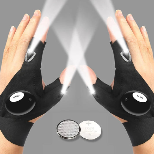 Guantes con iluminación LED