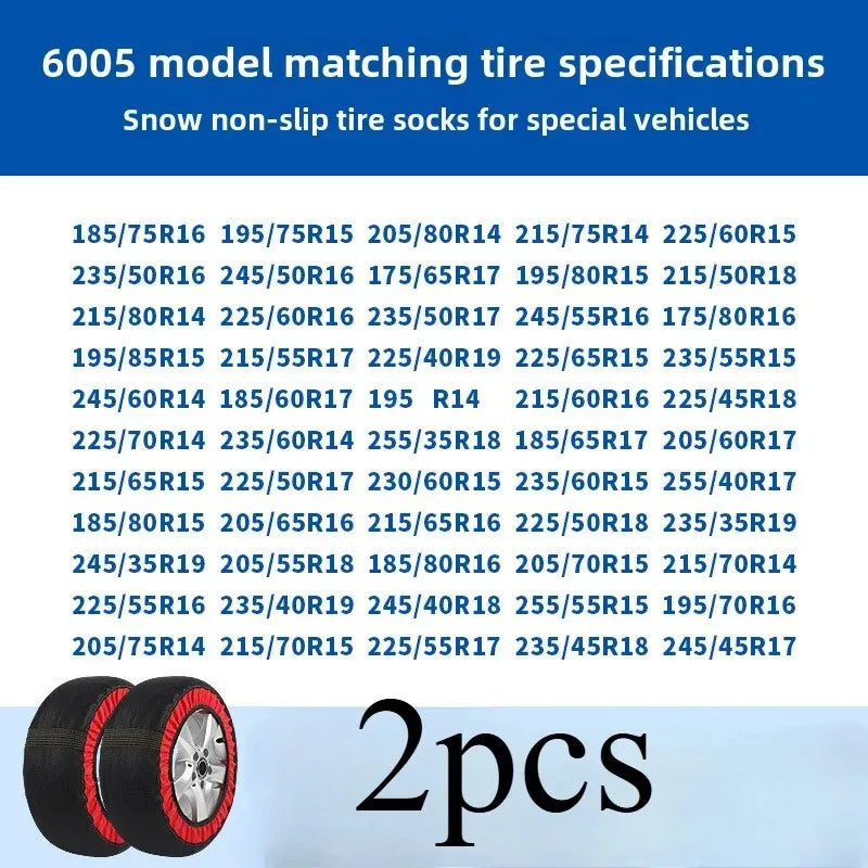 ❄️ Cadenas de nieve textiles Antideslizantes Premium