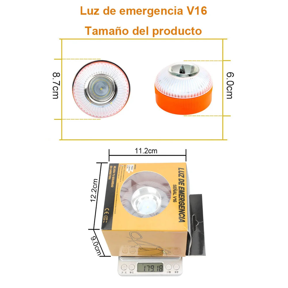 Luz Emergencia V16 Homologada DGT