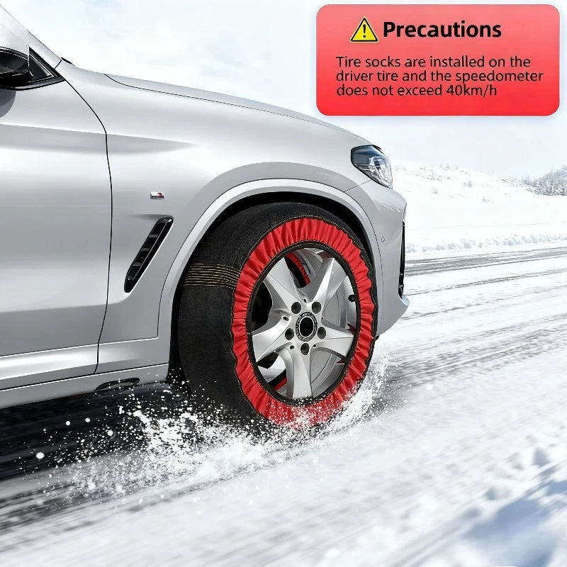 ❄️ Cadenas de nieve textiles Antideslizantes Premium