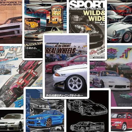 Set de Stickers Retro JDM 🏁