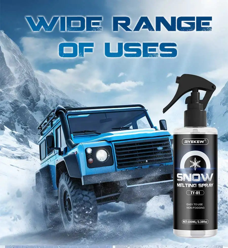 ❄️ Spray Descongelador de Coche – Derretimiento Instantáneo de Hielo y Nieve