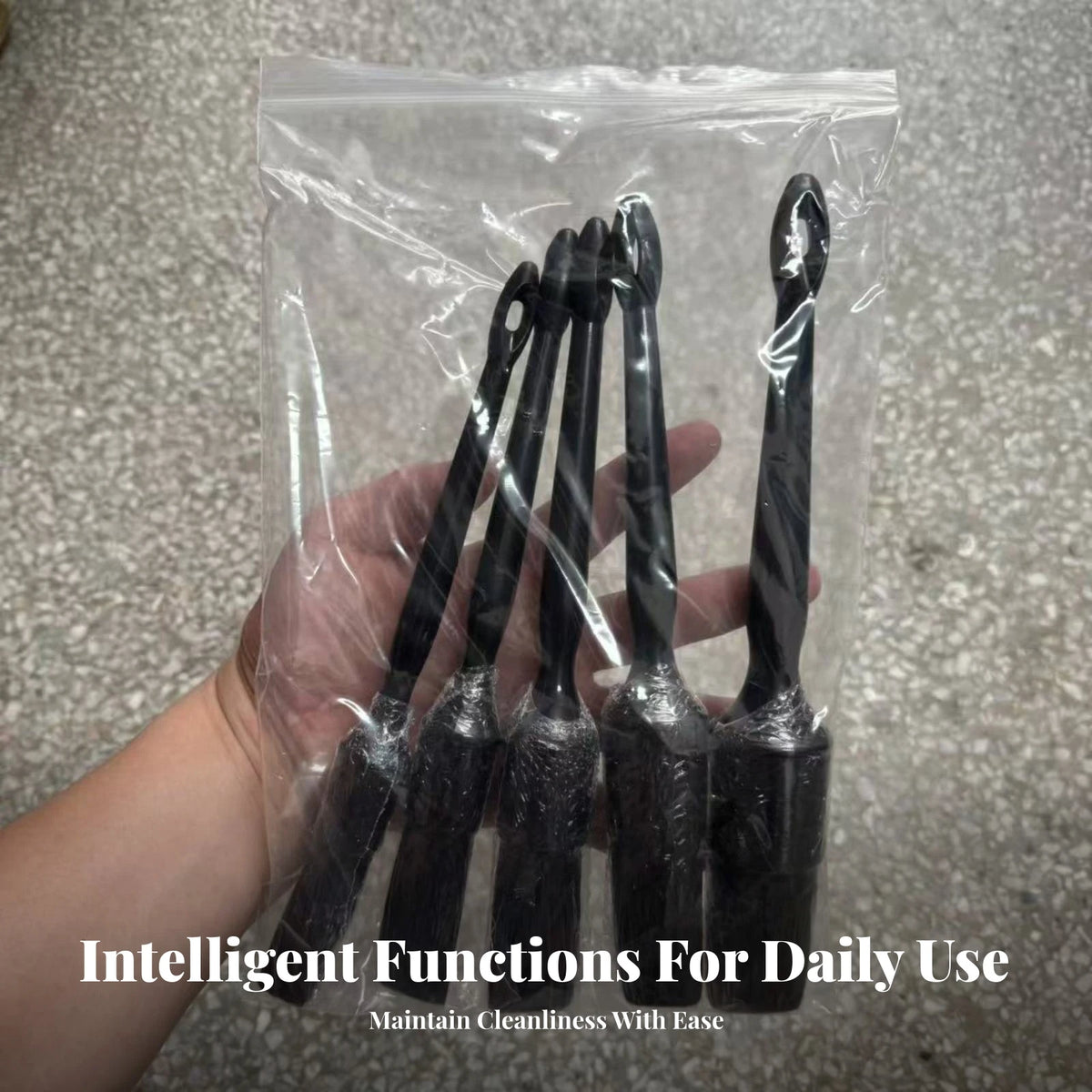 Kit de 5 cepillos de detailing para coche FastCar