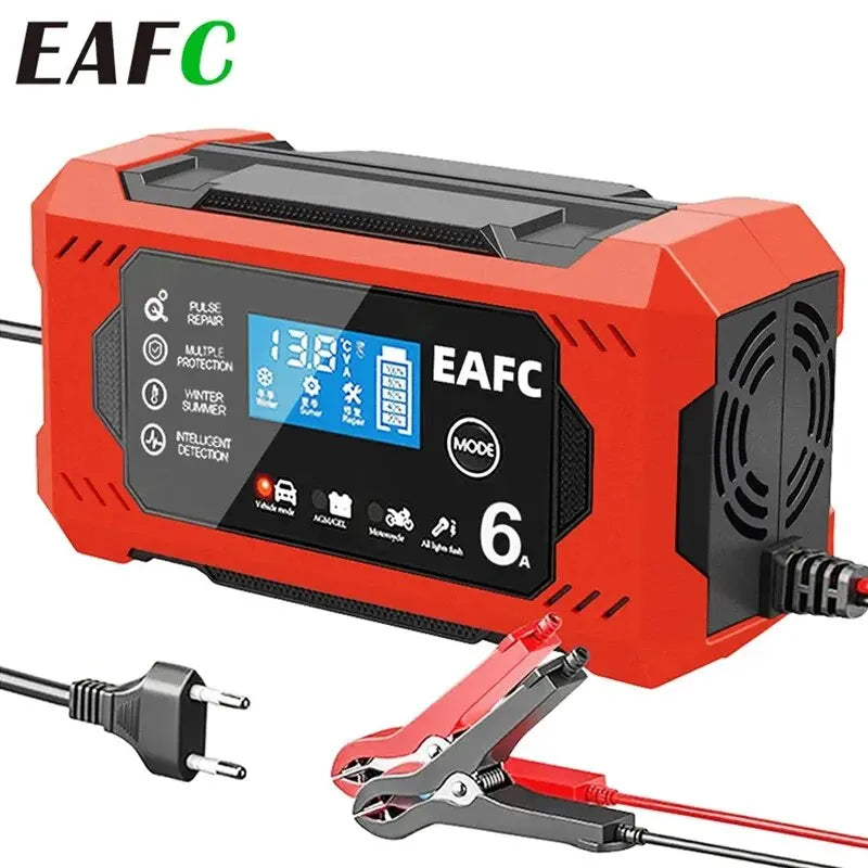 Cargador inteligente de batería 12V 6A para coche