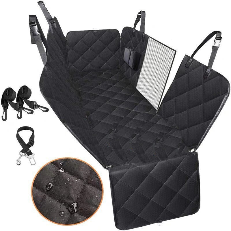 🐶🚗 Funda Premium para Asiento Trasero con Ventana de Malla